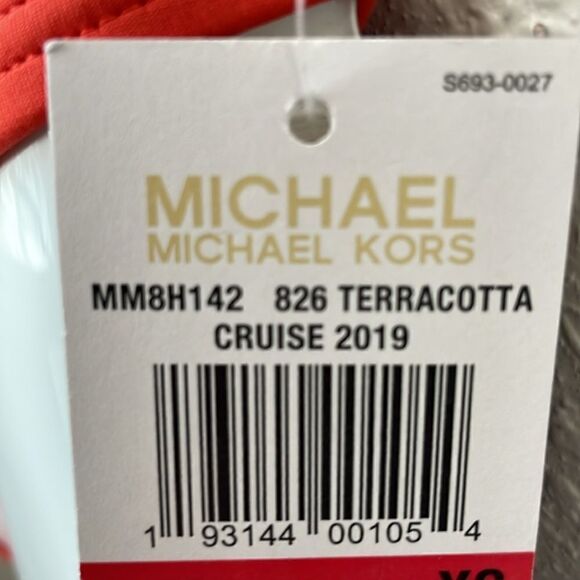 NWT MICHAEL Michael Kors Orange Swim Bottoms Sizes XS, L, or XL - Picture 4 of 4
